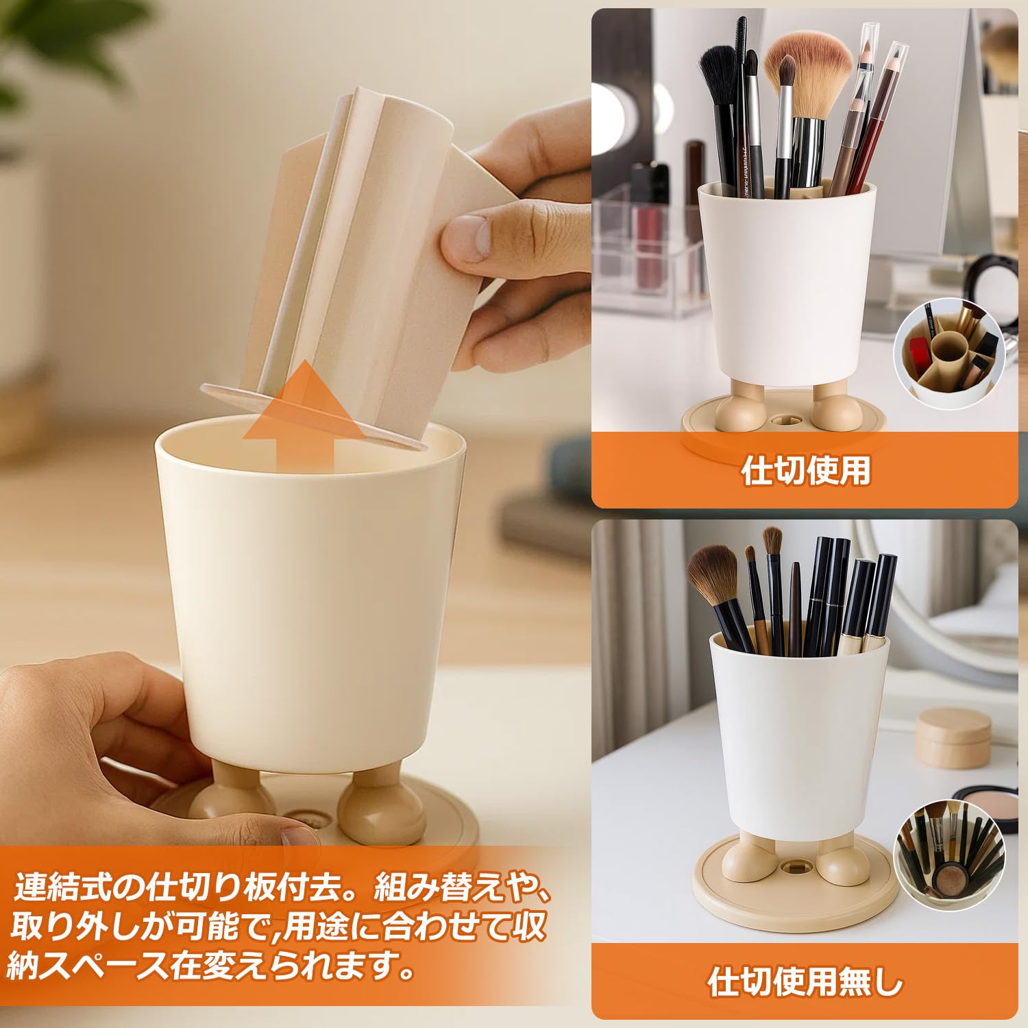 Amazon.co.jp: DoocliB ペン立て 回るペンスタンド 卓上 ペンスタンド