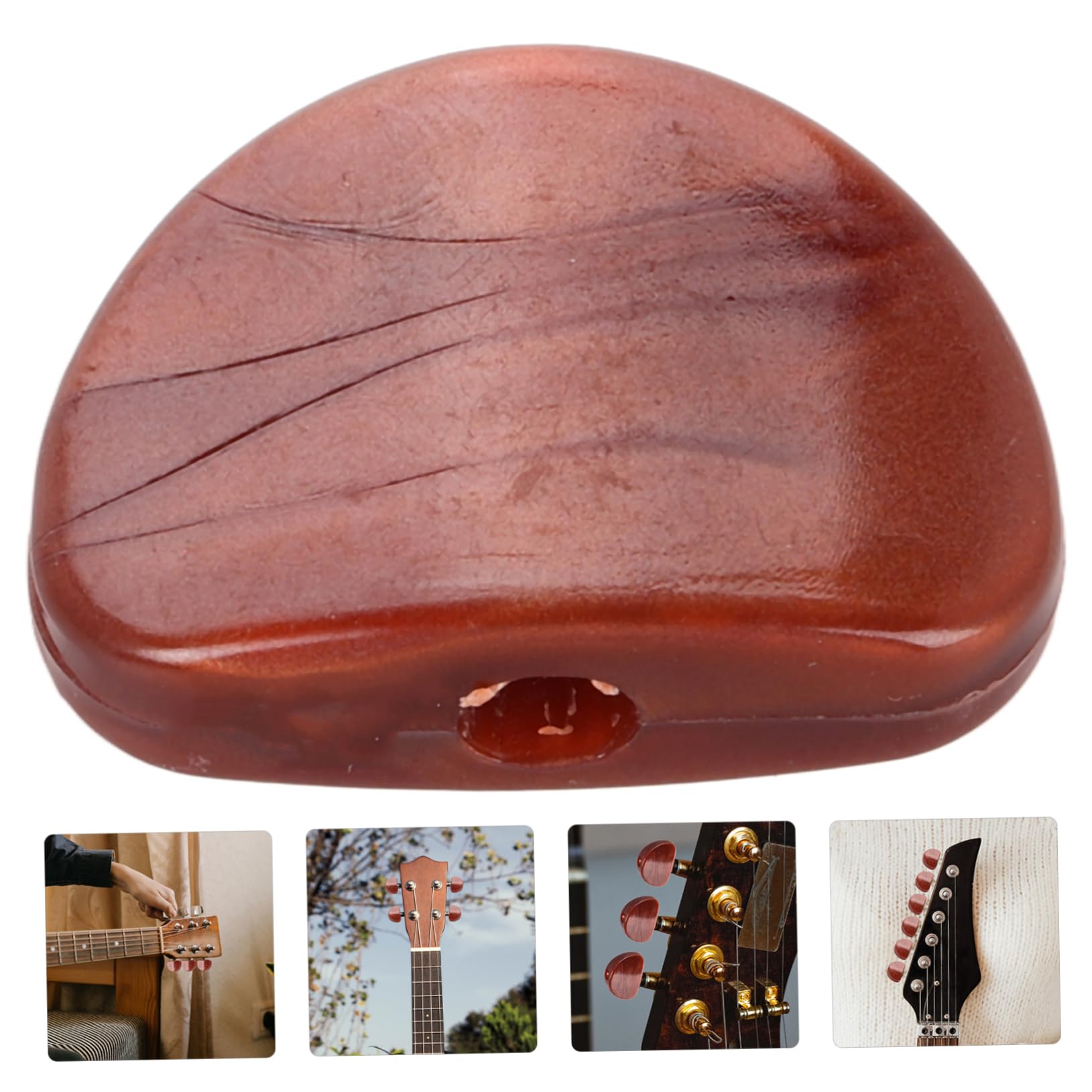 Levemolo Acoustic Guitar Tuning Pegs 6pc Bronze Tuner Buttons Set Guitar Tuning Peg Knobs for Nut Saddle Pins Easy to Install