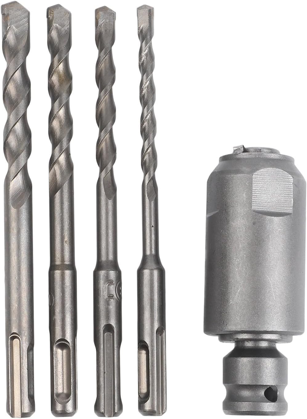 Multi-Function Electric Wrench Adapter, Adapter for Converting Impact-Wrenches to Electric Hammers, with 1/2" Square Drive Adapter, 4 Drill Bits 6/8/10/12mm