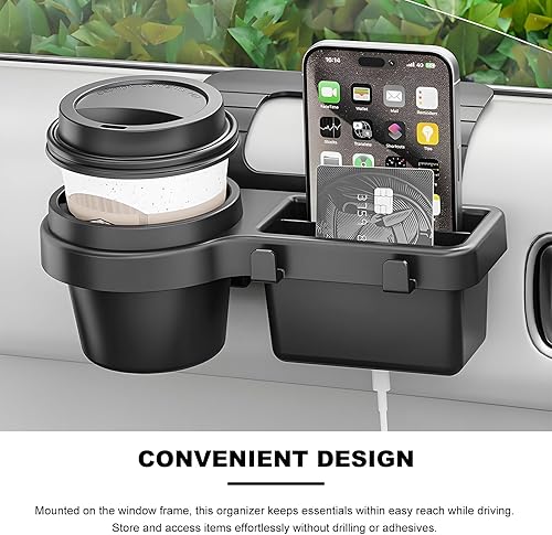 Miniatura 7 de Organizador de almacenamiento multifuncional para ventana de automóvil, estante de almacenamiento colgante lateral de puerta del vehículo con