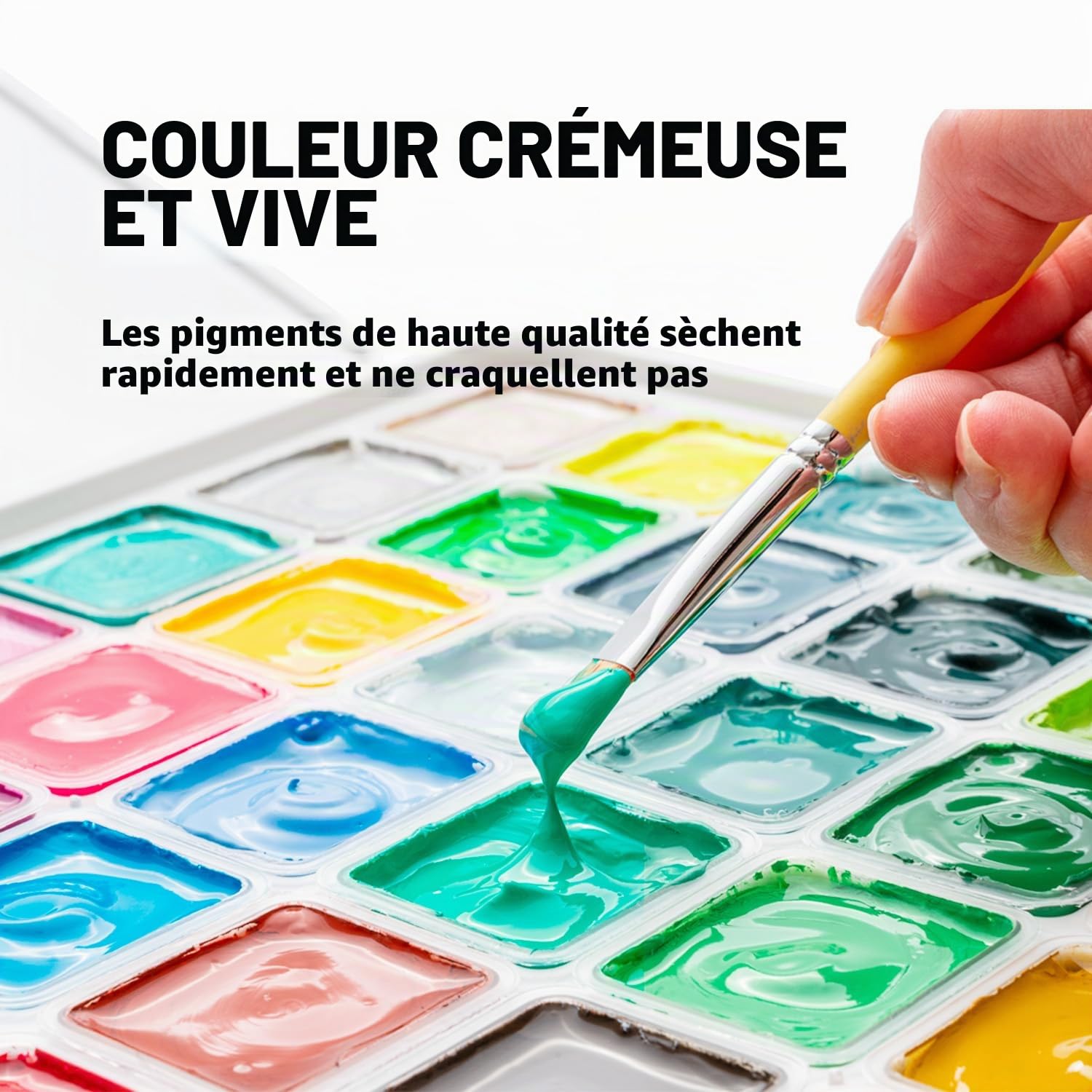 HIMI Gouache Kit de peinture 56 couleurs, 30 g, design Jelly Cup dans un sac de transport, parfait pour les artistes, gouache Opaque Art Supplies for Professionals