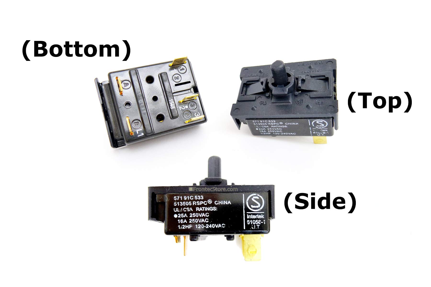 Fabric Selector Switch 3-position OEM D513505 513505 Alliance Speed Queen