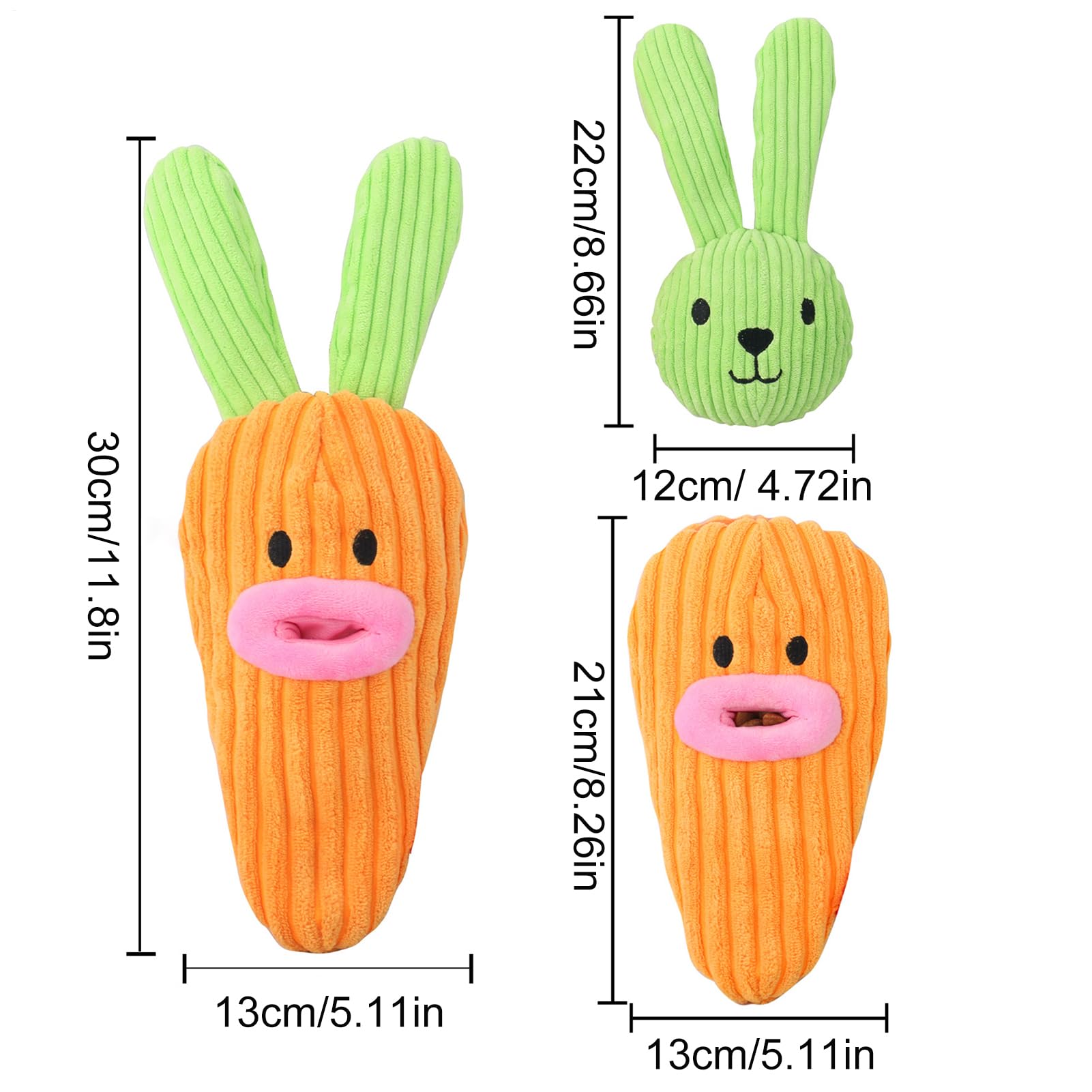 Lapin de Paques a remonter, Carottes, 6 pcs I Jouets de Course I pour Paques Enfant I Decoration