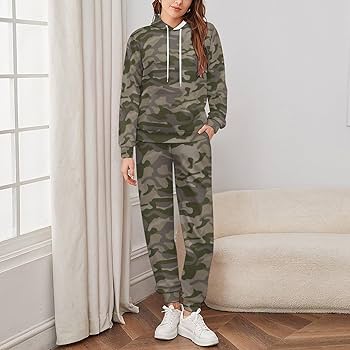 Amazon.co.jp: 迷彩柄 カモフラージュ スウェット パーカー 上下