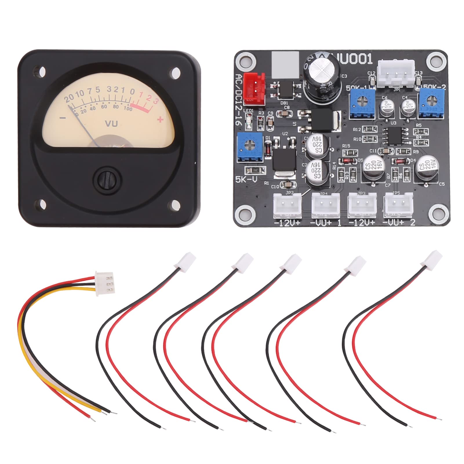 VU Meter per tester di potenza audio fai-da-te con retroilluminazione per appassionati di audio domestico e per auto