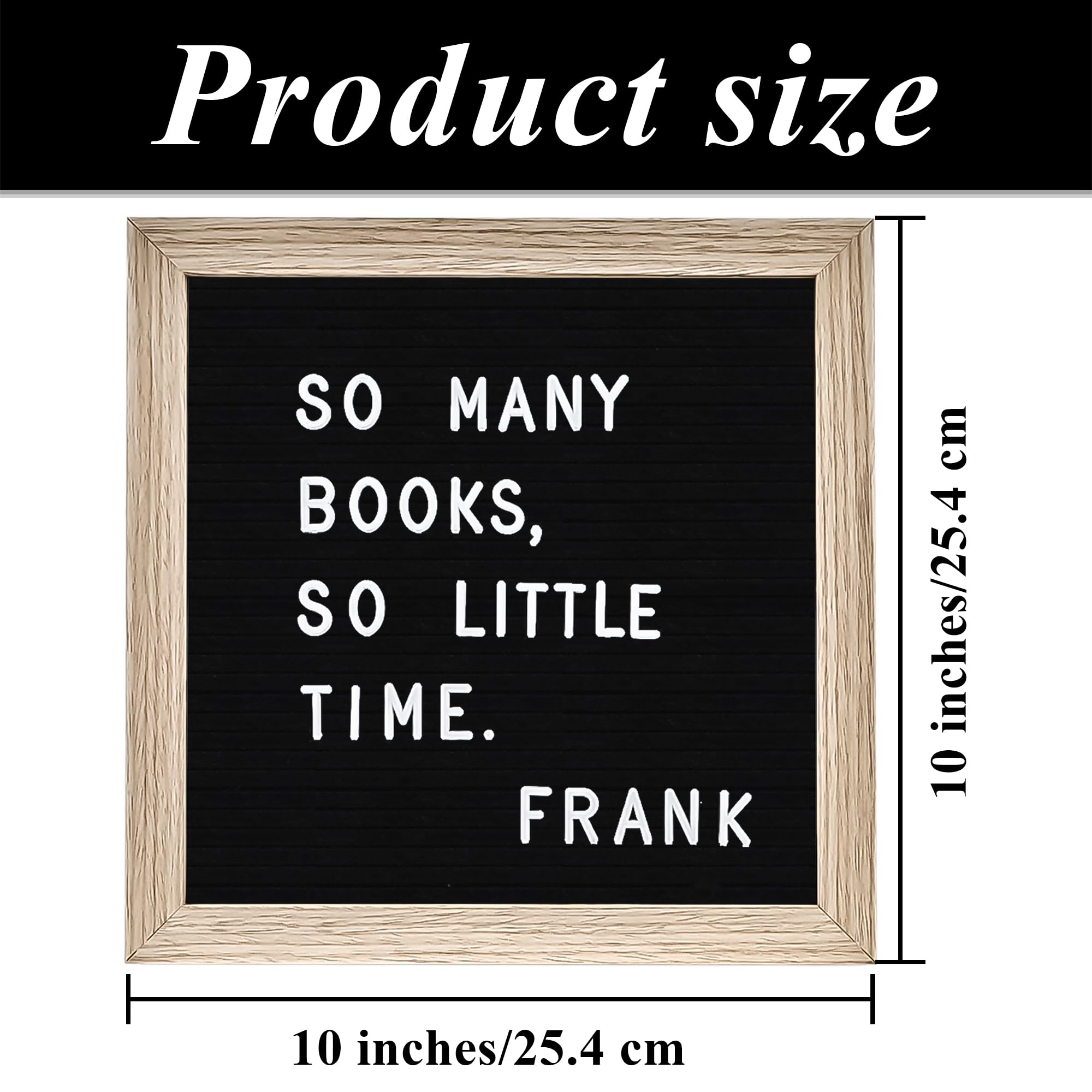 Changeable Letter Board per messaggi con espositore Black