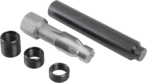 OEMTOOLS 25647 5-Piece Spark Plug Saver, M14-1.25 Thread Reamer and