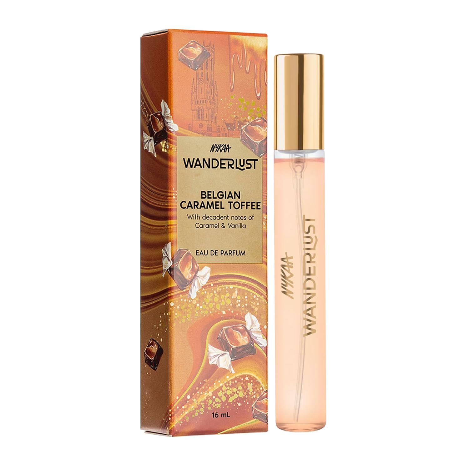 Nykaa Wanderlust Belgian Caramel Toffee Eau De Parfum I Travel size, mini Perfume for Women – 16 ml I Caramel & Vanilla Pe... - Review, Price and Buying Guide