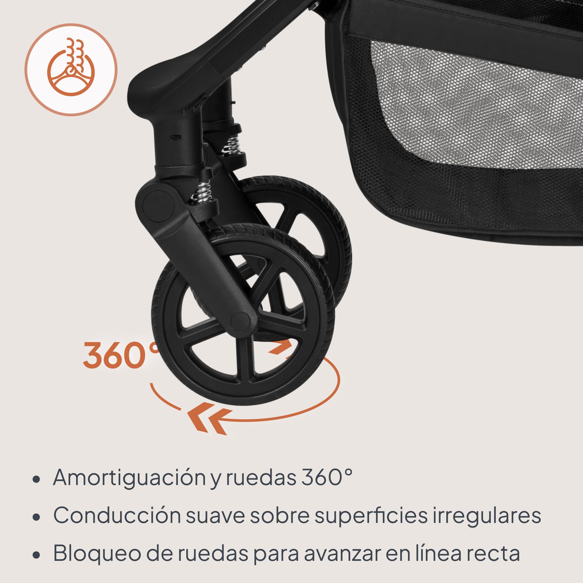 Lionelo Greet de Carrito Bebé 3 en 1 (0-4 años, 0-22 kg) | Capazo grande, Asiento Reversible, Estructura Ligera, Suspensión, Posición Reclinable, UPF50+