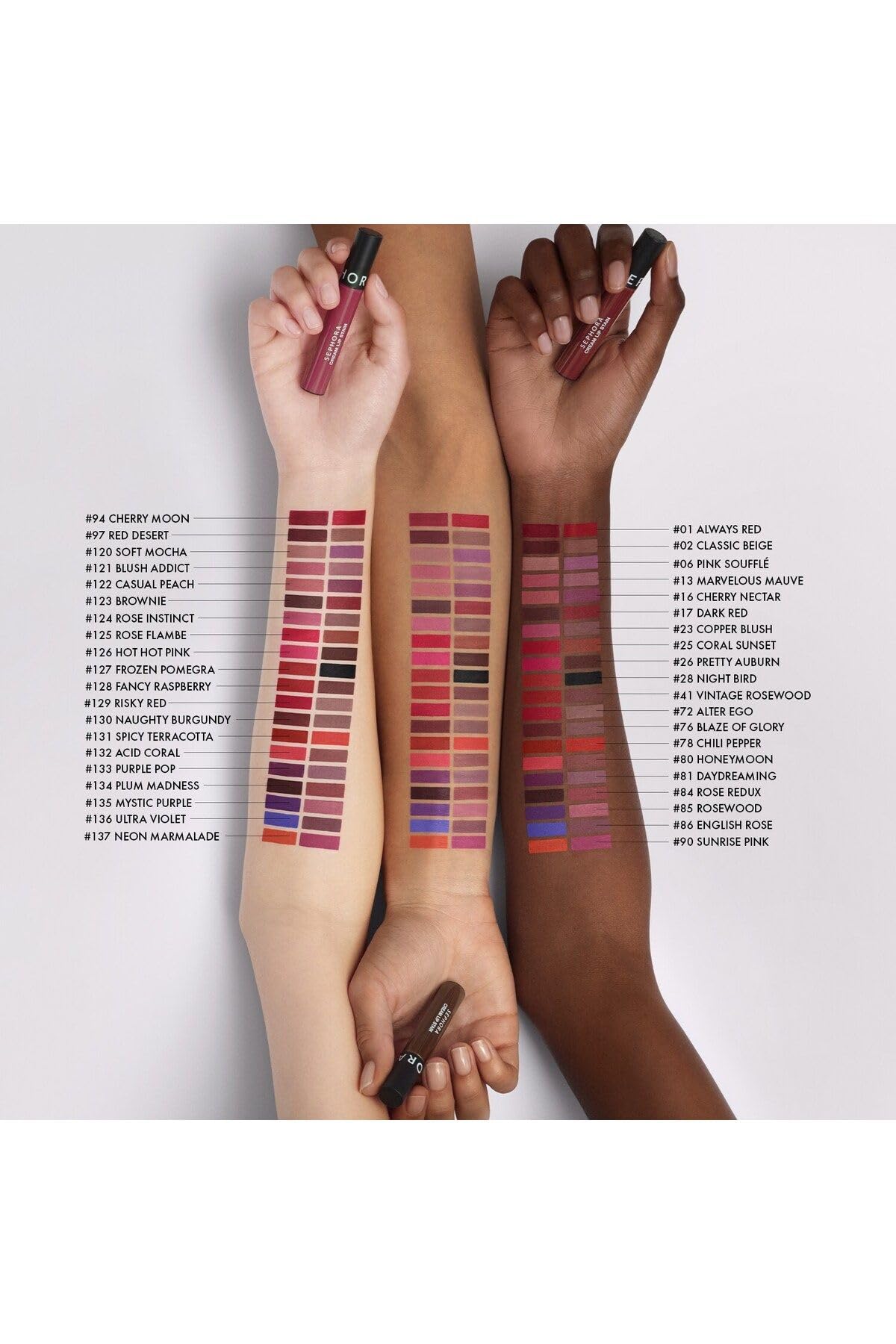 Sephora Cream Lip Stain – Bulaşmayan Kadife Bitişli Ruj - Mat Likit Ruj, 134 Plum Madness
