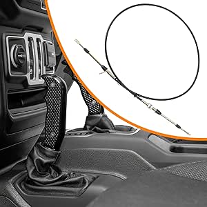 80605 Automatic Transmission Shifter Cable Eyelet End, Replacement For B&M Automotive Heavy Duty Performance Shifter Cable, 5ft Long Af72-1001