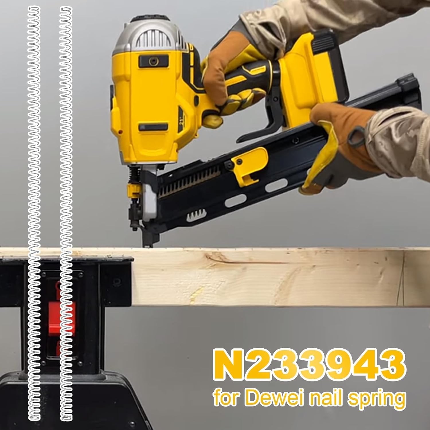 Nail Gun Cordless 20V Springs Frame Nail Gun Return Springs 20v Planer Springs Fits DeWalt 15&16 gauge finishing nail guns N233943 N386480