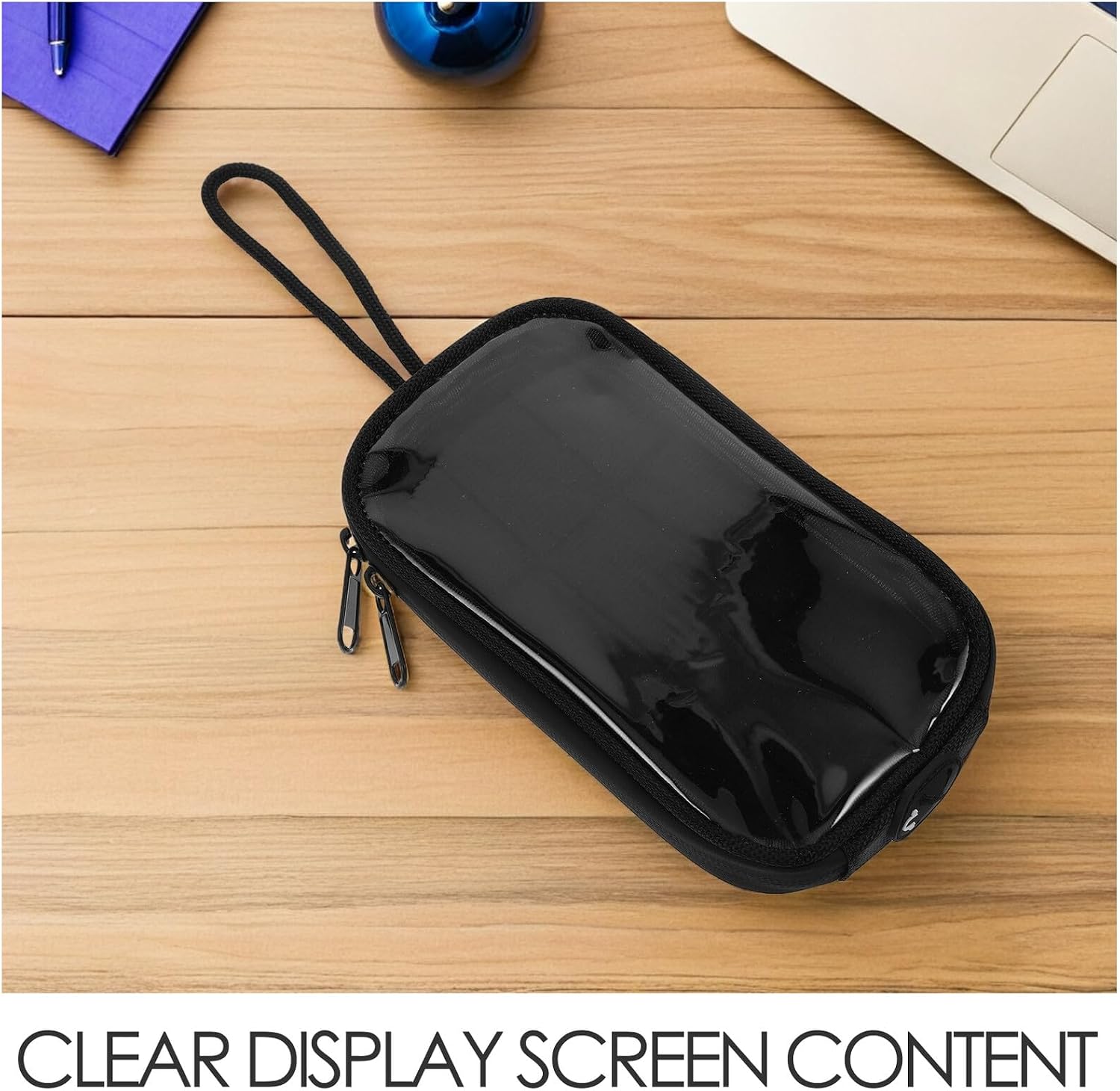 Garneck Magnetic Tank Bag for Motorcycles with Transparent Touchscreen Phone Pouch Secure Gas Tank Attachment Small Motorcycle Storage for Electric Bikes and Scooters
