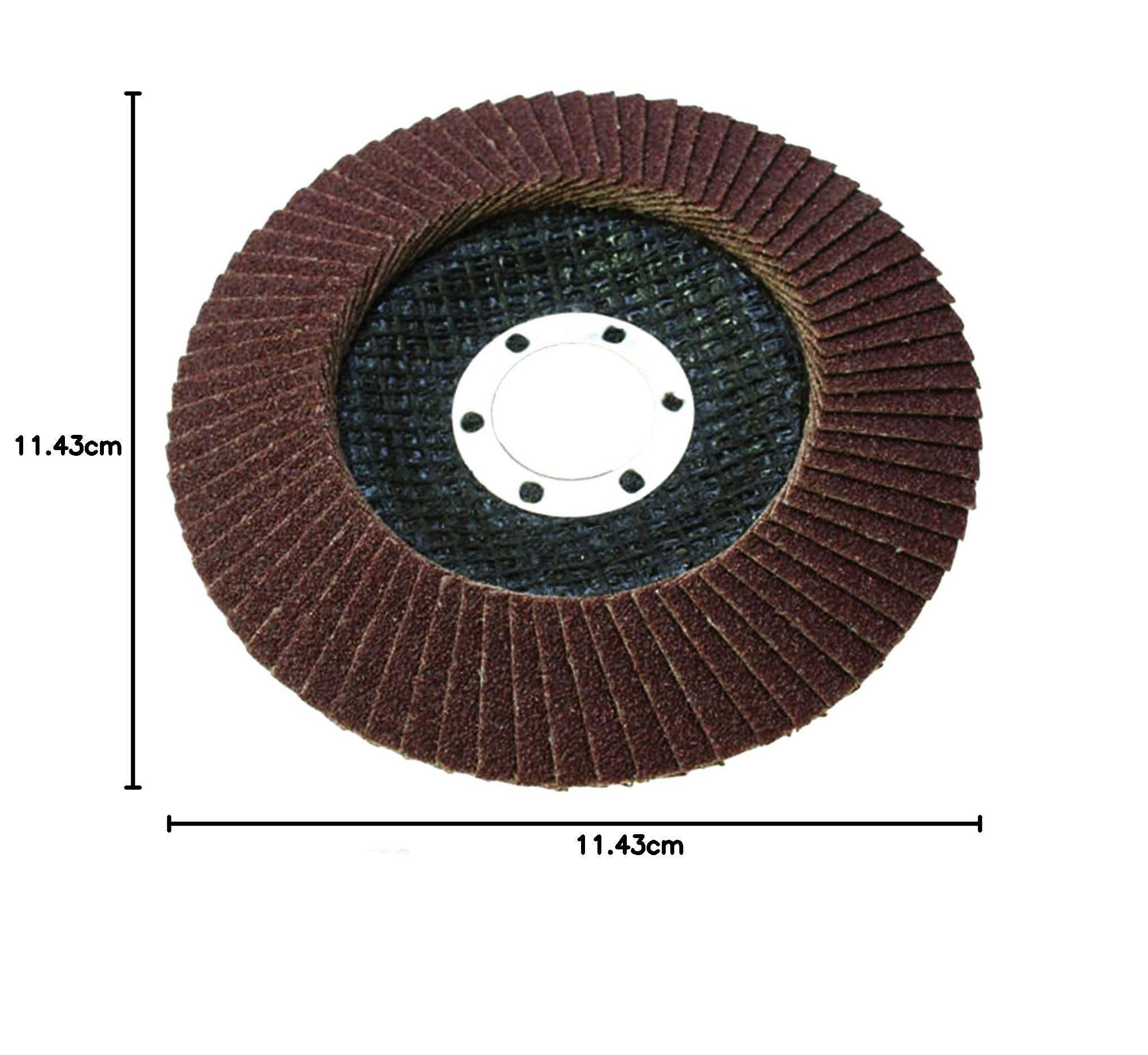 50 x 40 discos abrasivos Grit amoladora angular de 4,5" (115mm) de molienda de lijado plana AU025