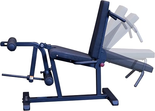 Body-Solid (GLCE365B) Adjustable Weight Bench with Leg Extension and Curl Machine - Home Gym Workout Bench for Full Body Exercise, Leg Developer for Strength Training