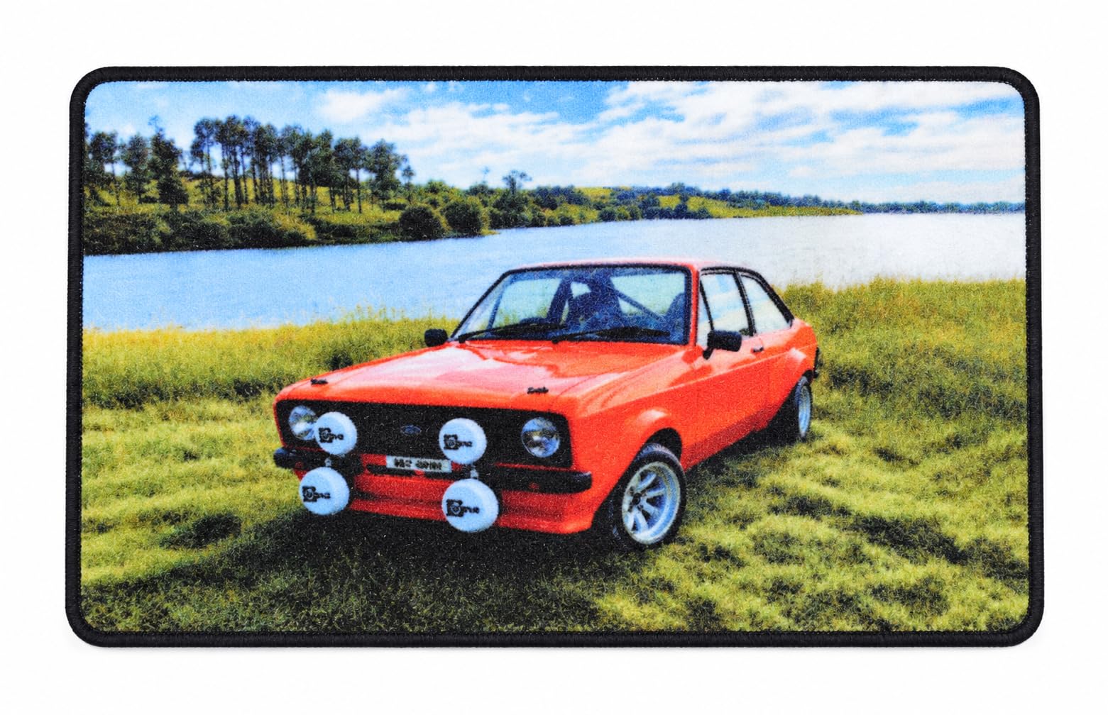 SrS Rugs Kids Bedroom Rug | Soft Colourful Playroom, Nursery & Children's Floor Mat (50cm x 80cm, Classic Car) — image 1