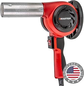Master Appliance HG-501T Lightweight Industrial Heat Gun, High Airflow, Lightweight Plastic Housing, Great for Handheld Use, Adjustable Stand-1200F, 120V, 1680W, 14 Amps - Assembled In USA