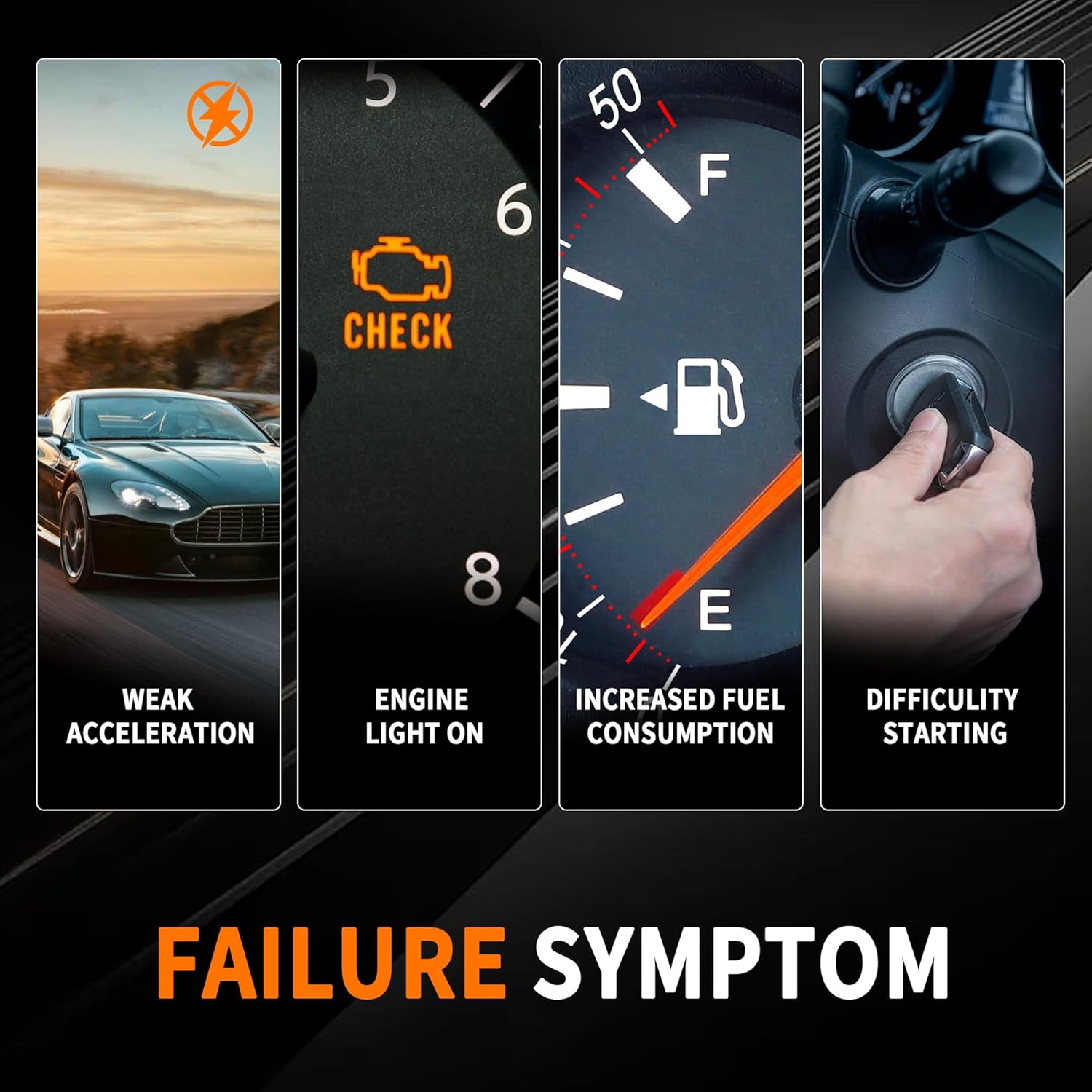 Variable Valve Timing Camshaft Solenoid Sensor Compatible with 2015-2023 Hyundai Kia 2.0L/2.4L DOHC Engine, replace 243602GGD0 243602GGA0