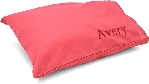 Miniatura 25 de Urban Infant Pipsqueak Pequeña Pequeña Mini almohada con etiqueta de nombre, 11 x 7 x 2.5 pulgadas, lavable a máquina, almohada blanca con funda