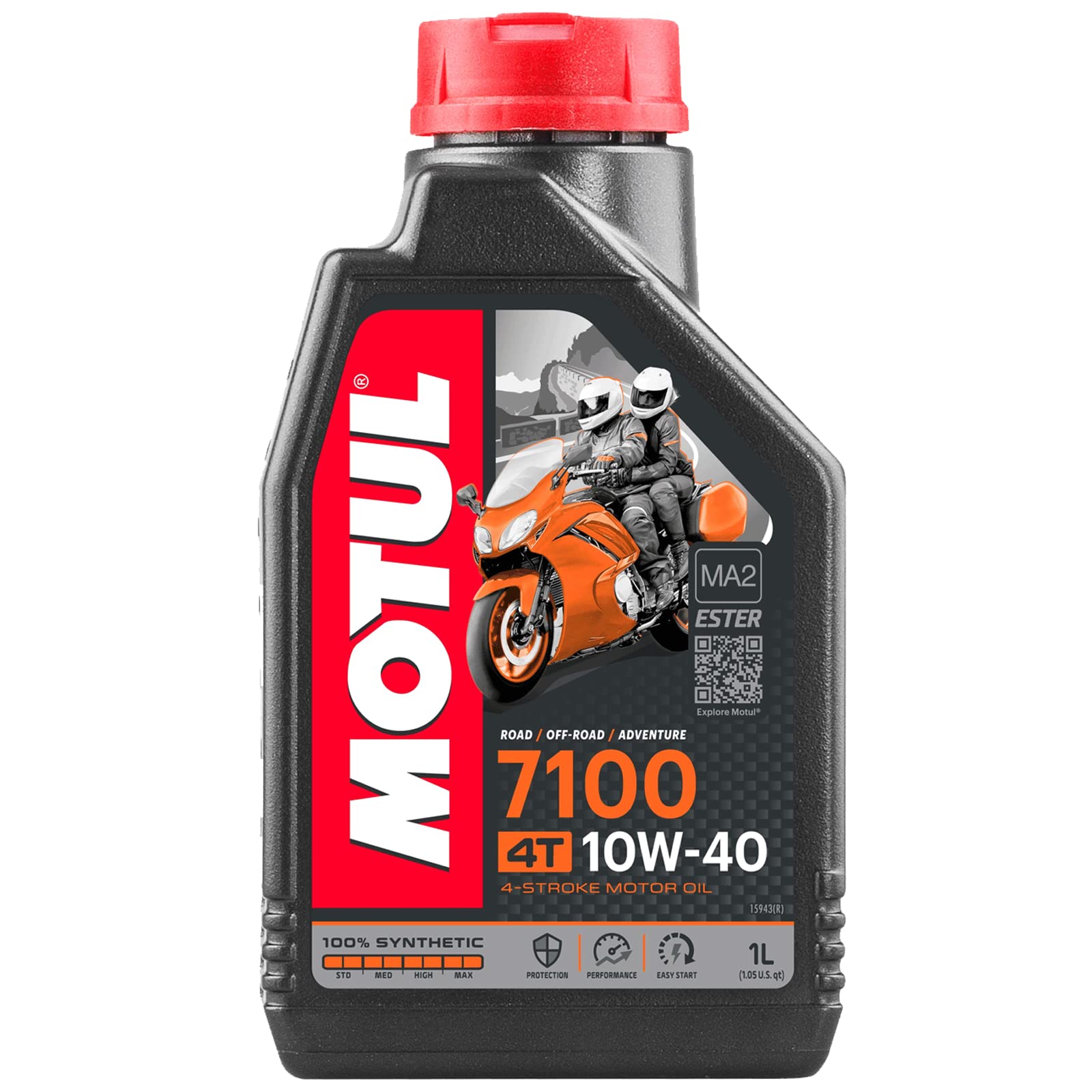 4 LITRI LT OLIO 7100 10W40 MOTO SCOOTER 100% SINTETICO 4 TEMPI JASO T903 MA2 TAGLIANDO MOTO