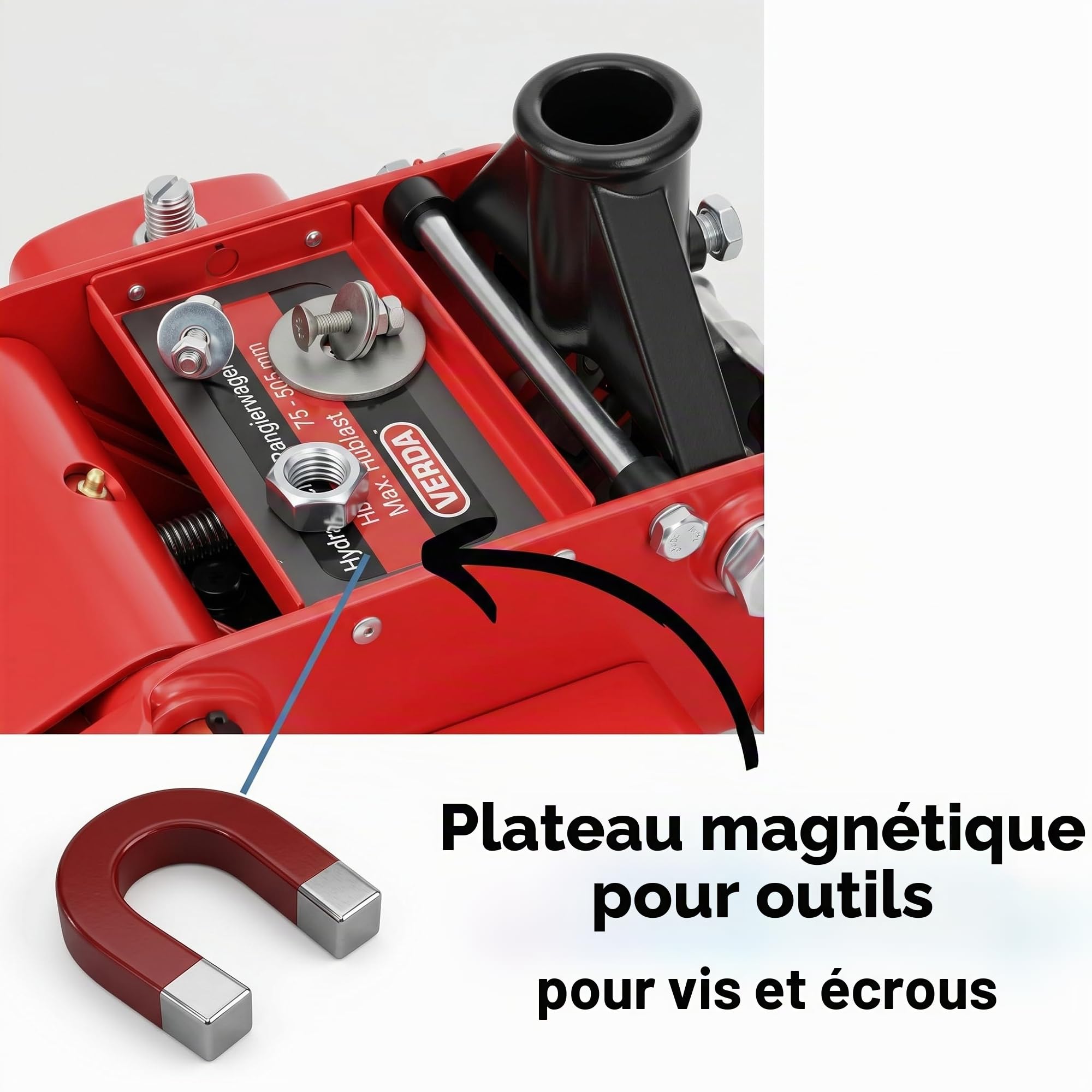 Wagenheber 3T, Véhicule de manœuvre, Bas, Double piston, Élévateur, Support, Chevalet, Choix de modèle (Élévateur)