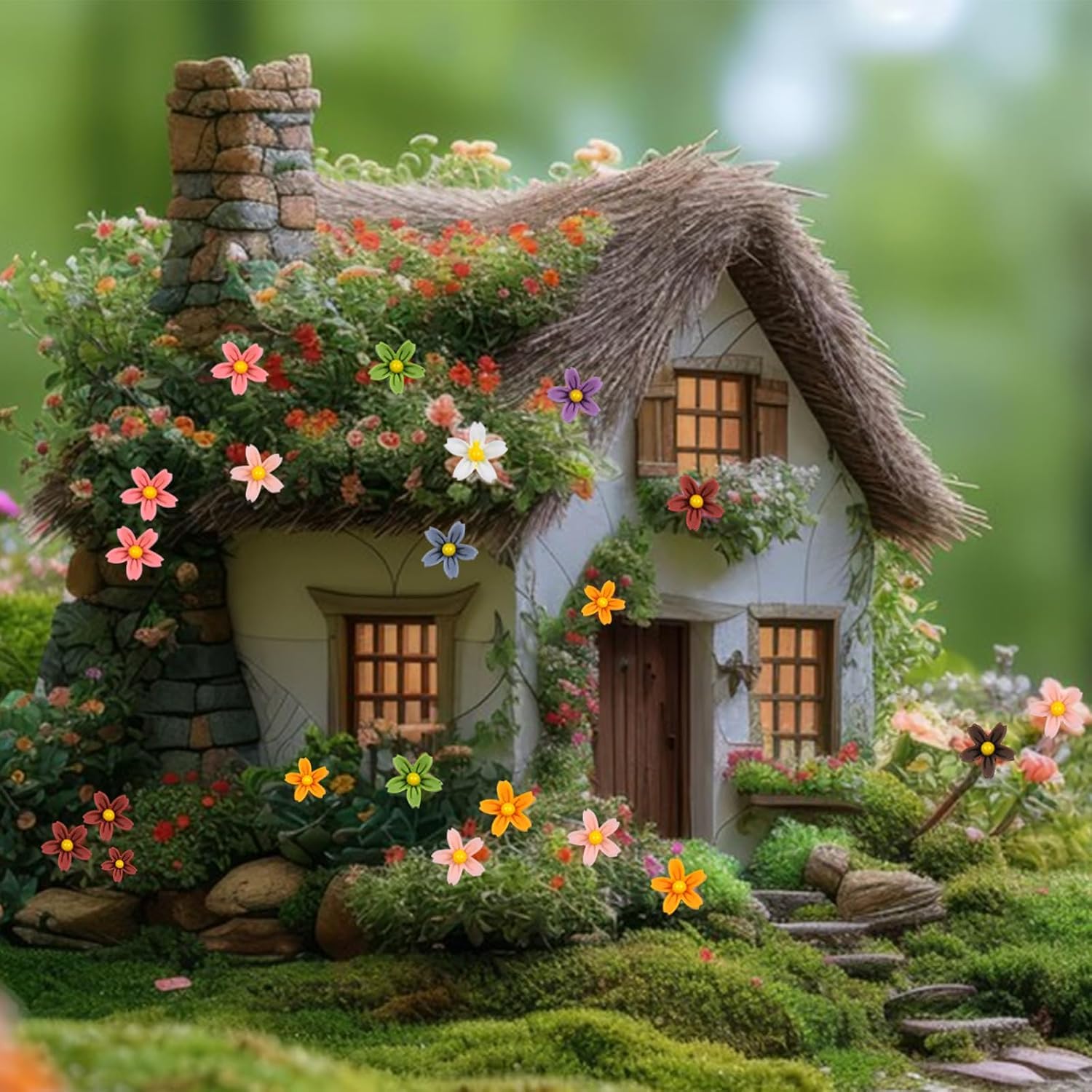 TYXHXTF 18 Pezzi Decorazione per Casa delle Bambole, Accessori per Casa Delle Bambole in Miniatura, Mini Food Realistico, Resina Colorata, Scala 1:12