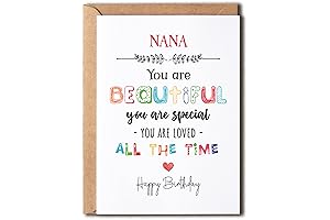 Nana You Are Beautiful You Are Special Birthday Card