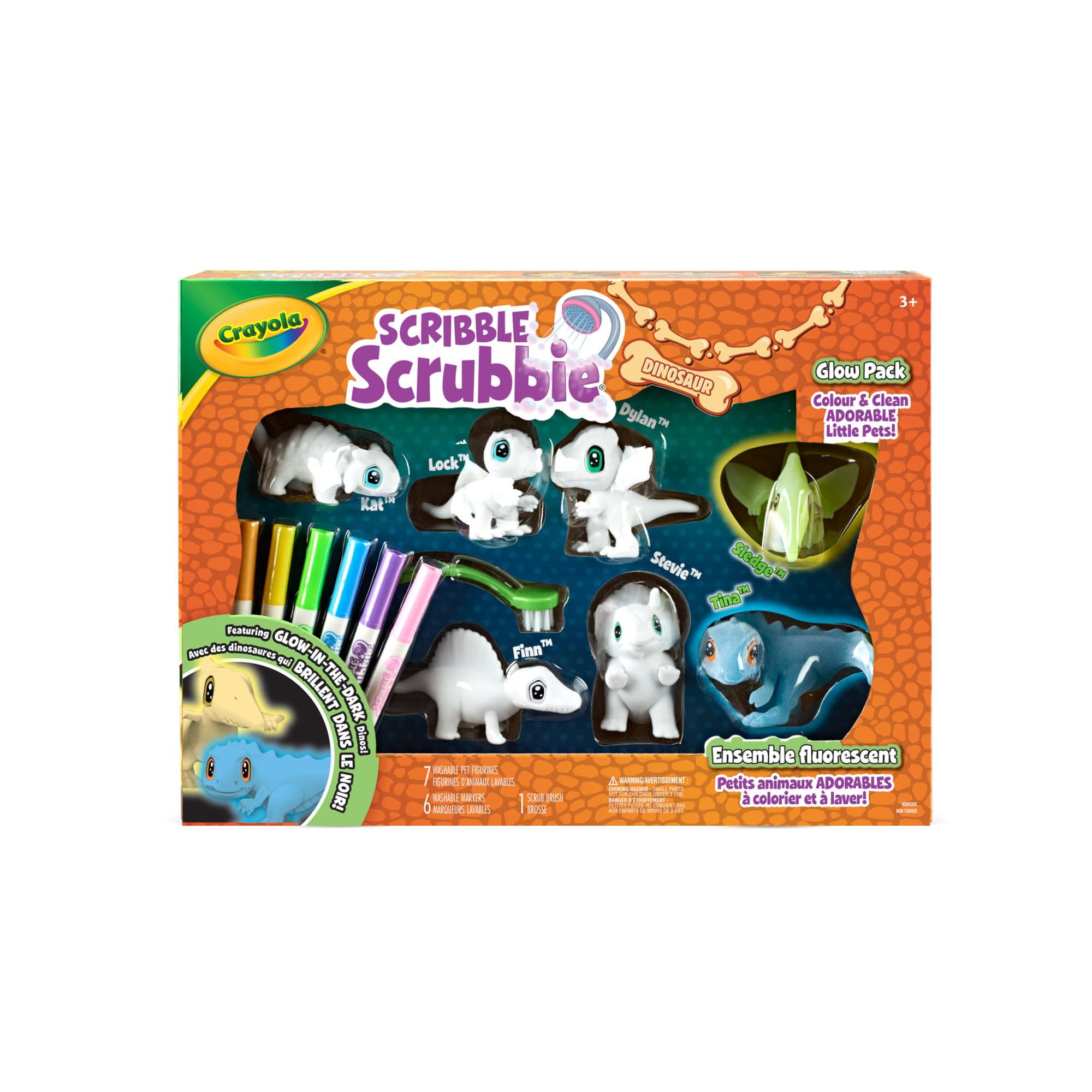 Crayola Scribble Scrubbie Pets Dinosaur Glow Combo Pack