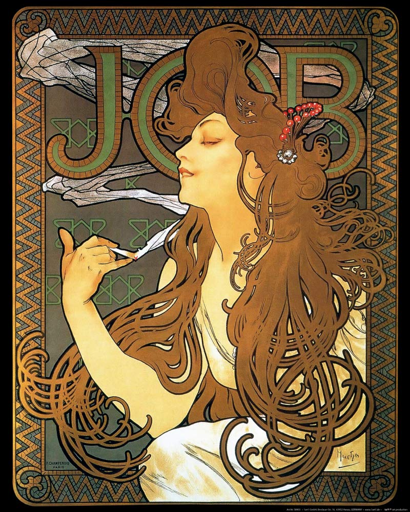 1art1 Alphonse Mucha Poster Job, 1896 Stampa d'Arte 50x40 cm