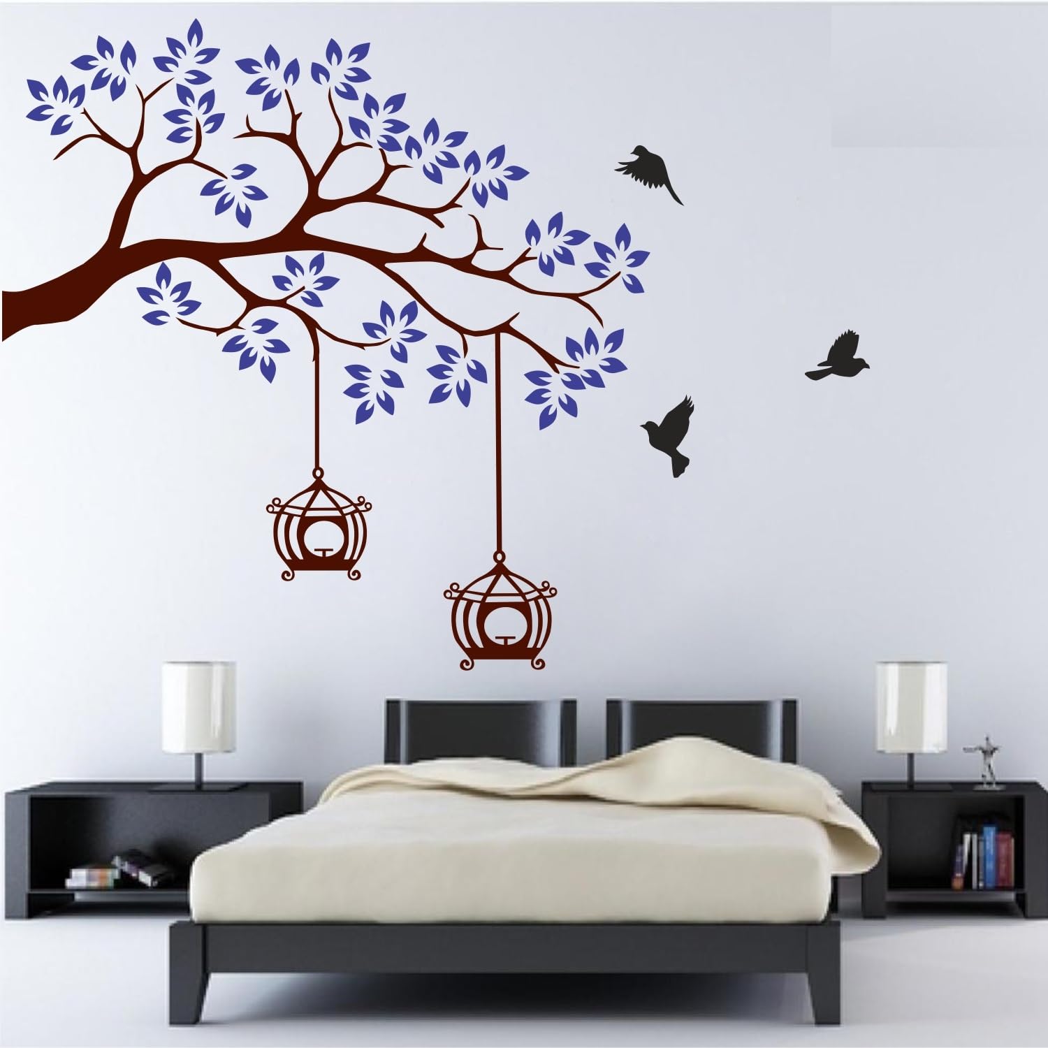 Wild Art Creation Trending Blue Birds Flying, Nest and Tree Printed Wall Sticker for Bedroom, Living Room (B0CJ8XXGRB) Amazon Price History, Amazon Price Tracker