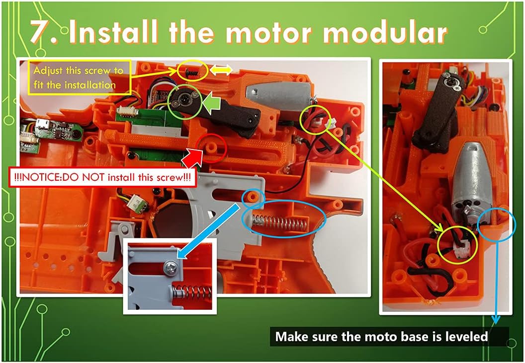 Full-Automatic V7 High End Version Single Triple Continuous Firing Mode for Stryfe Modified - Accessories Color Random Christmas