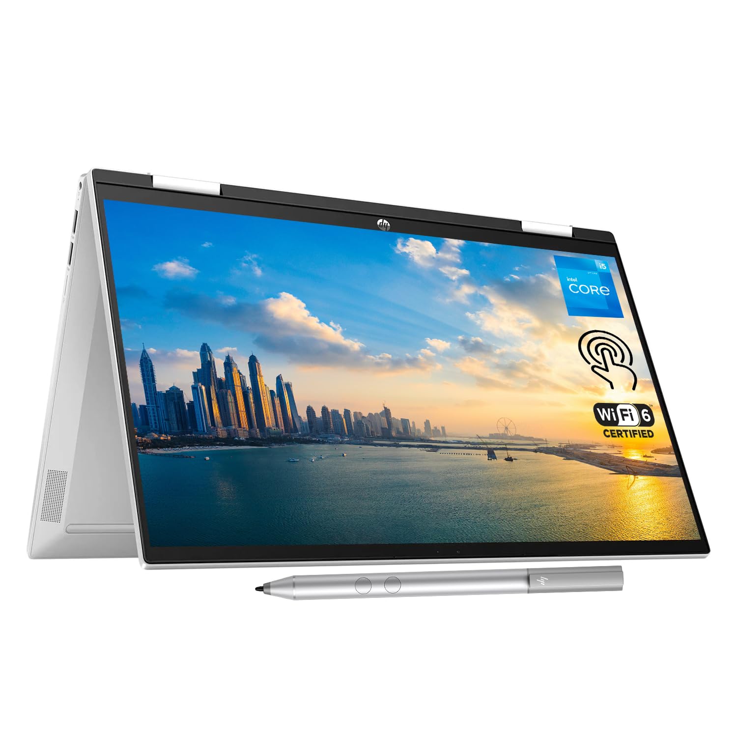 HPPavilion x360 2-in-1 Laptop, 15.6" FHD Touchscreen, Intel Core i5-1235U Processor, 32GB RAM, 2TB PCIe SSD, Webcam, HDMI, FP Reader, Backlit KB, Wi-Fi 6, Stylus Pen, Windows 11 Home