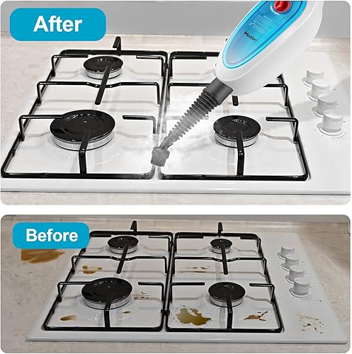 Miniatura 7 de Moolan Trapeador de vapor, 10 en 1, multiusos, potente vaporizador desmontable de vapor para madera, azulejos, laminado, limpieza de todos los pisos