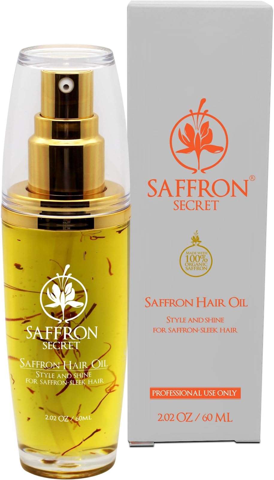 Saffron Hair Oil - Style and Shine (2 OZ)