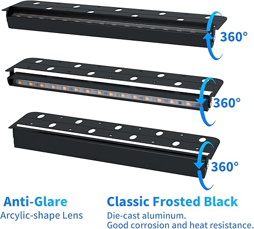 Miniatura 6 de Paquete de 8 luces LED de adoquín de 5 W y 12 pulgadas, luces de pared de contención de bajo voltaje CACC de 12 V, iluminación de paisaje, luz