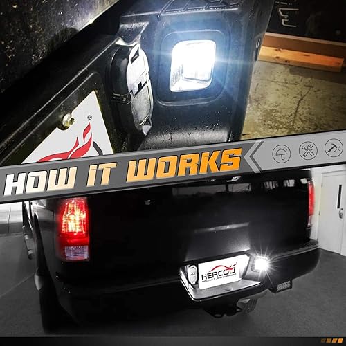 Miniatura 7 de HERCOO Luces de matrícula, lente de lámpara, clips negros, carcasa compatible con Dodge Ram 2003-2018 1500 2500 3500 de repuesto para parachoques