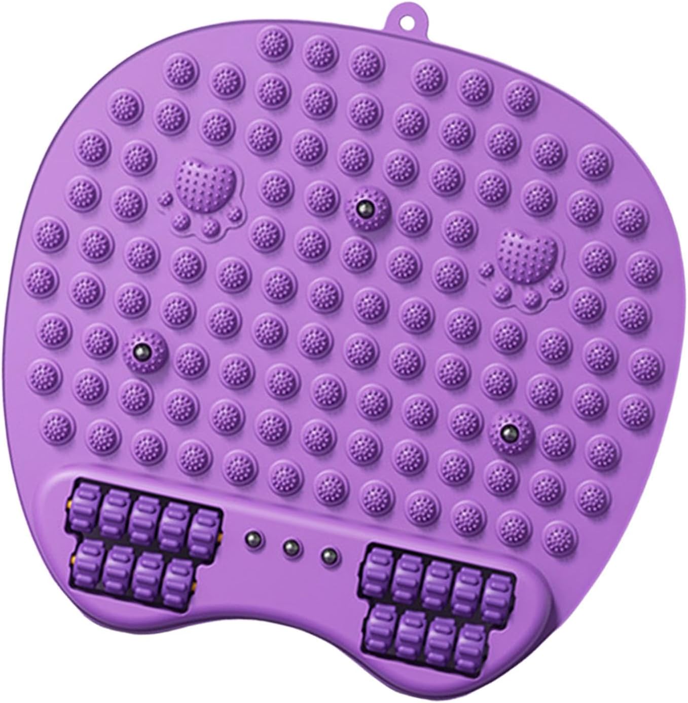 Foot Massage Pad Slow Jogging Acupressure Mat Foot Pressure Point Reflexology Mat Press Pad for Bedroom, Purple