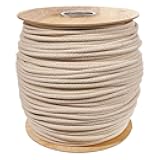 West Coast Paracord Solid Braid Cotton Sash Cord - Comes in 5/16-inch or 3/8-inch Diameter Cord and a Variety of Lengths - Black and Natural Color Available