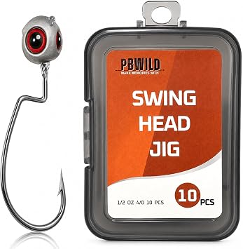 30/10Pcs Swimbait Jig Heads, Swing Head Jig, Texas Rig Compatible