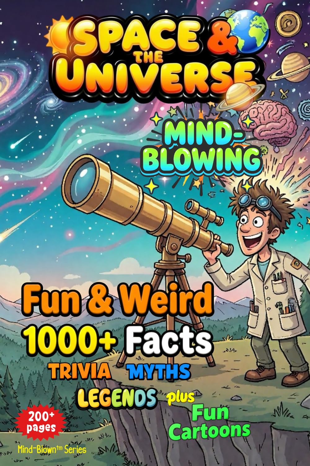 SPACE & the UNIVERSE - Weird & Fun Facts, Myths, Legends, Stories: MIND-BLOWN - Awesome Asteriods of WOW! , Fun Illustrations, Quizzes, Games + ... Myths, Legends, Comics & Visual Wonders)