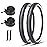 MOHEGIA 26 Inch Cruiser Bike Tires Replacement Set with 2 Pack 26x2.125 Inch Folding Bicycle Tires,Tubes and Tire Levers for Beach Cruiser City Bikes/White Side Wall