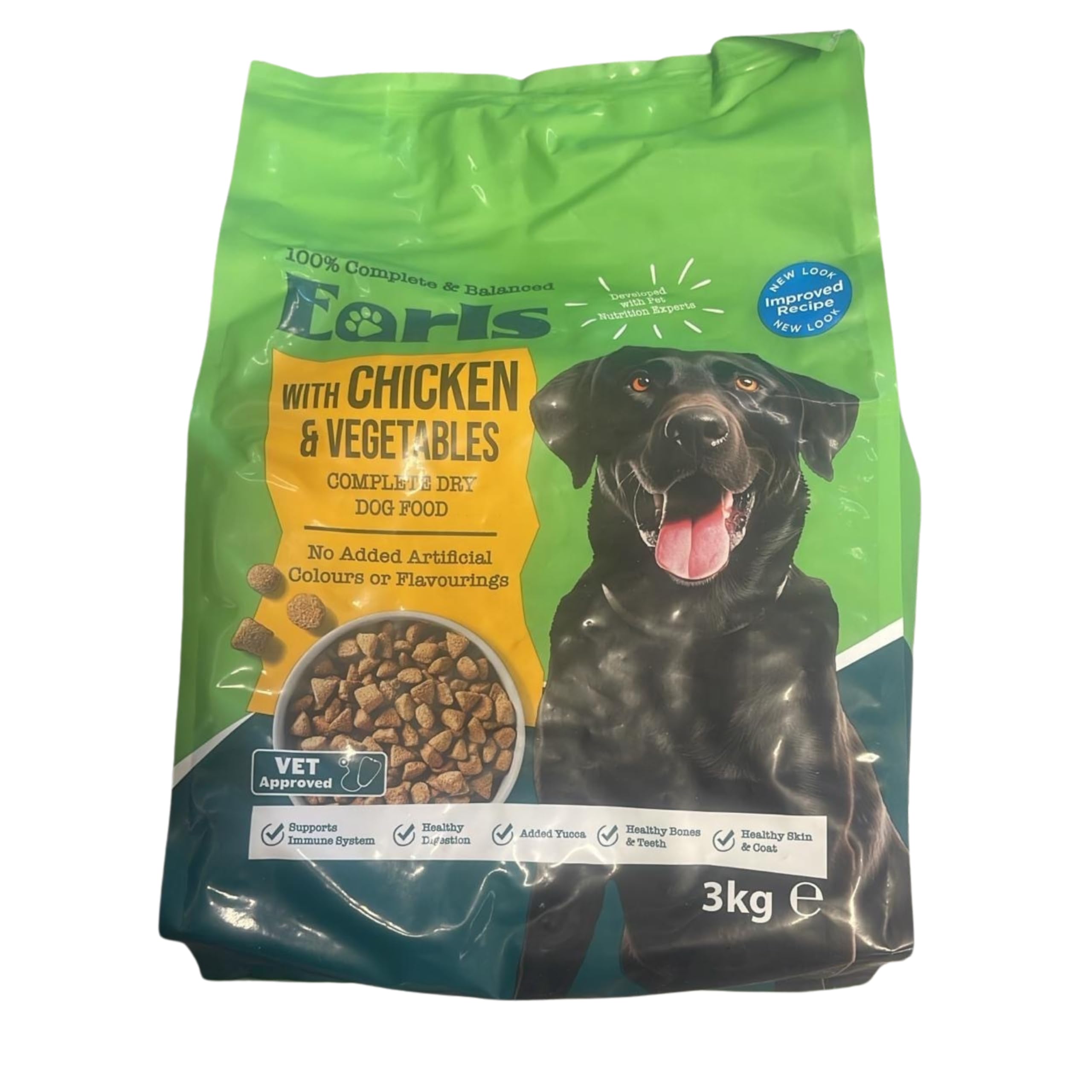 Ark Future Earls Complete & Balance Dry Dog Food with Chicken & Vegetables – 3kg – Adult Dog Food – Supports Digestion, Immune System, Skin & Coat – No Added Artificial Colours or Flavourings