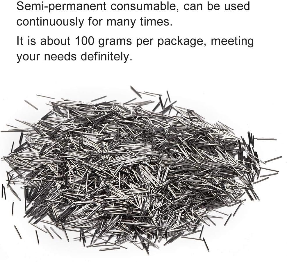 ZJchao Polishing Pin, 0.3mm 100g Stainless Steel Jewelry Polisher Finishing Pin Polishing Media Pins Tumbler Tumbler Finishing Pins Mag Polishers Polishing Pins Mag Polishes