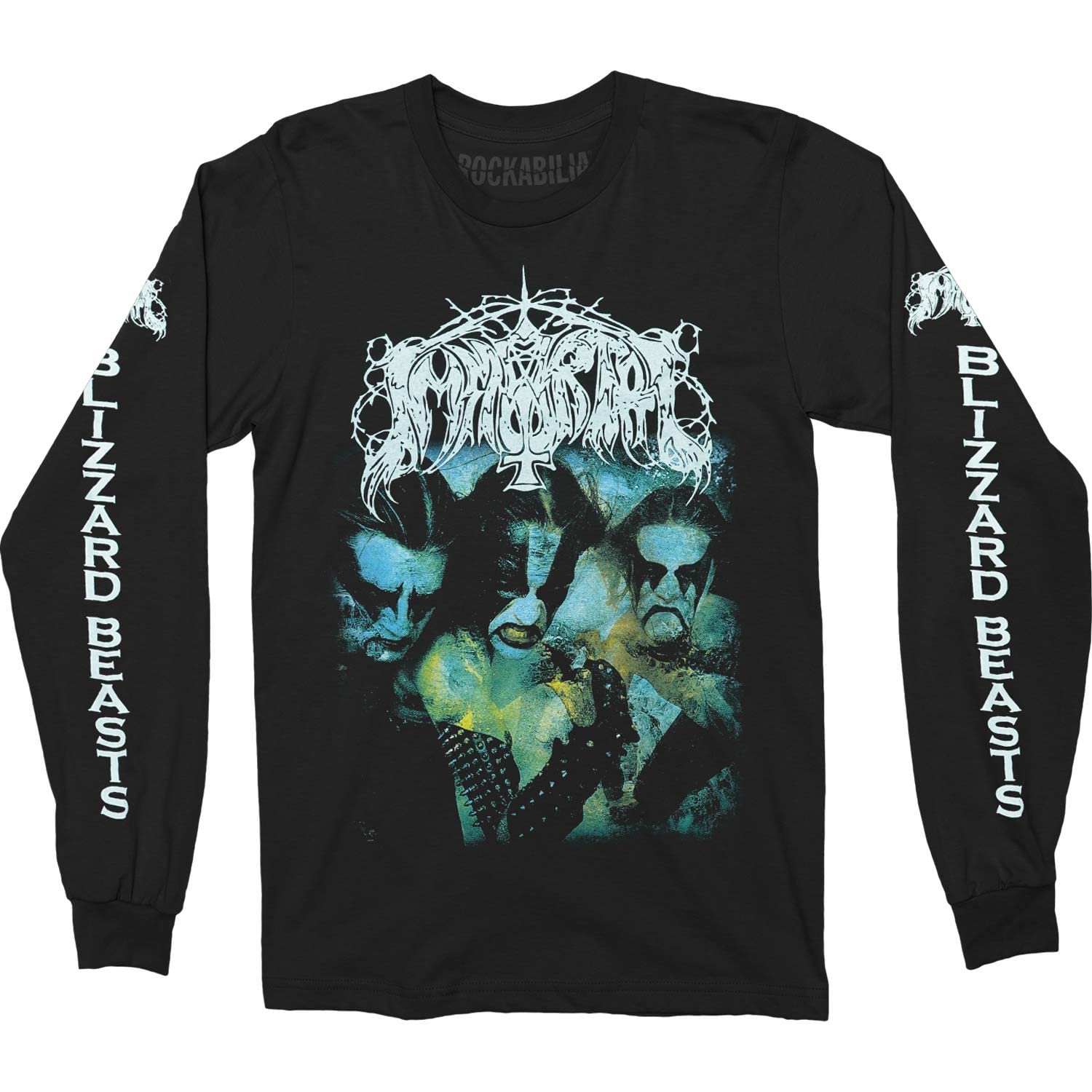 Immortal 'Blizzard Beasts' (Black) Long Sleeve Shirt (xx-Large)