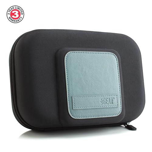 Miniatura 3 de USA GEAR Bolsa de viaje para cosméticos de carcasa dura con bolsas extraíbles, exterior resistente a la intemperie, organizador de cosméticos, bolsa