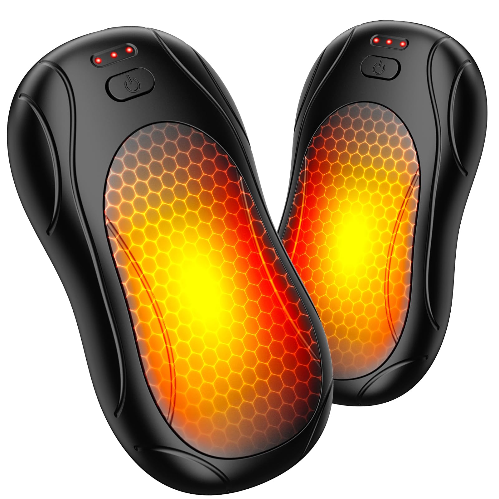 Chauffe Mains Rechargeable, 2 en 1 Magnétique Chaufferette Main Reutilisable, 3000mAh Split Deux en Un Electrique Portable USB, 3 Niveaux de Chaleur, Chauffage 7-12H, Cadeau de Noël d'hiver