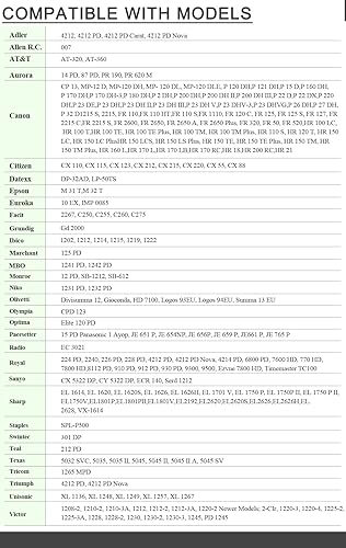 Miniatura 5 de Paquete de 6 cintas de repuesto compatibles para calculadora Casio hr-100tm hr-170RC, rodillo de tinta para calculadora IR-40T, compatible con Casio