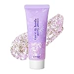 DAGEDA Silver Pink Body Glitter Gel, Holographic Face Glitter Rave Party Accessories, Chunky Glitters for Hair Eyes Nails, Cosmetic Laser Powder Festival Sequins Paint Makeup