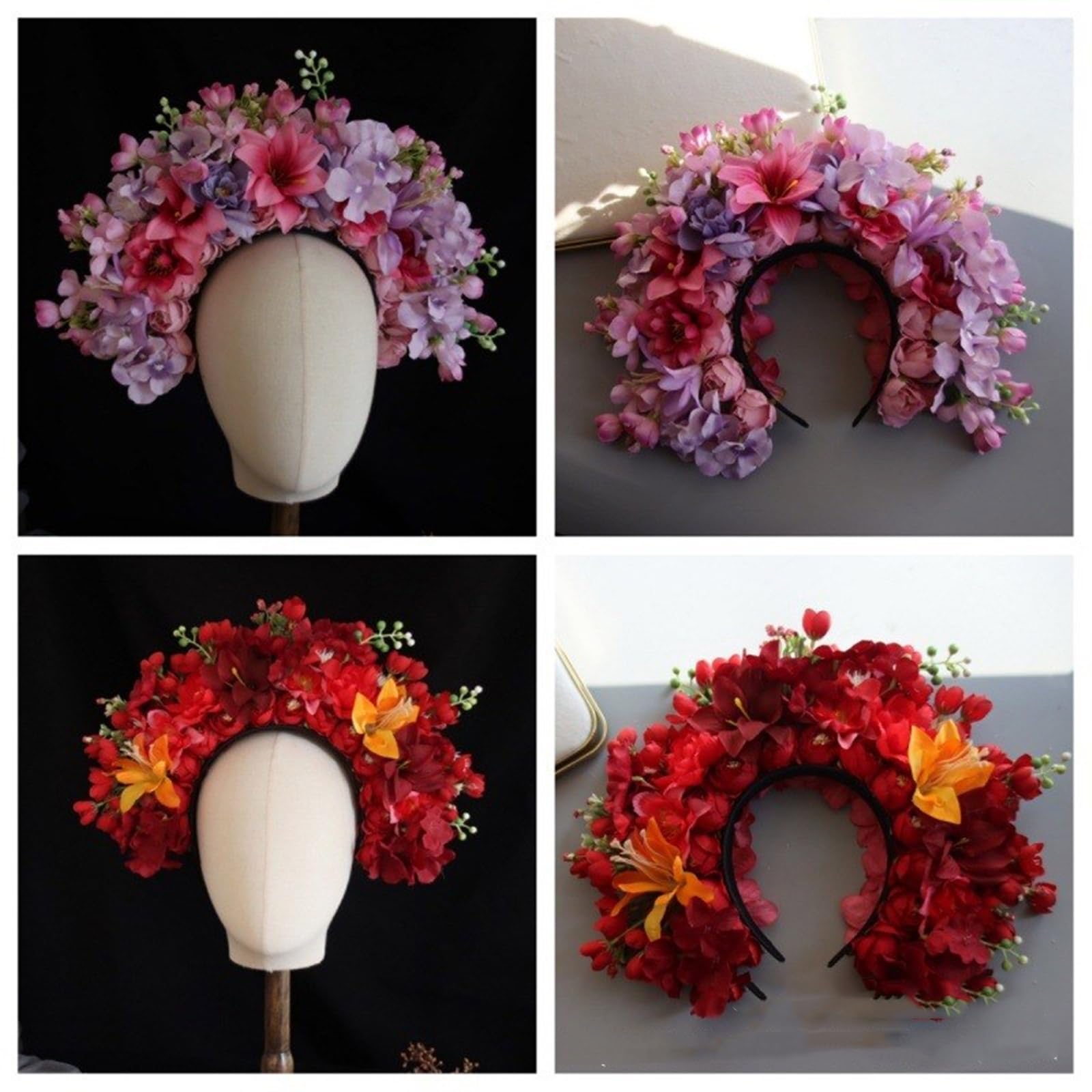 Brautgirlanden Blumenkronen Hochzeit Blumenstirnband Strandkranz Haarband Mädchen Haarschmuck Frauen Kopfreifen Requisiten Bequem