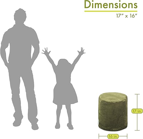 Miniatura 29 de Majestic Home Goods Vintage Villa - Puf otomano para interiores, 16 pulgadas de largo x 16 pulgadas de ancho x 17 pulgadas de alto